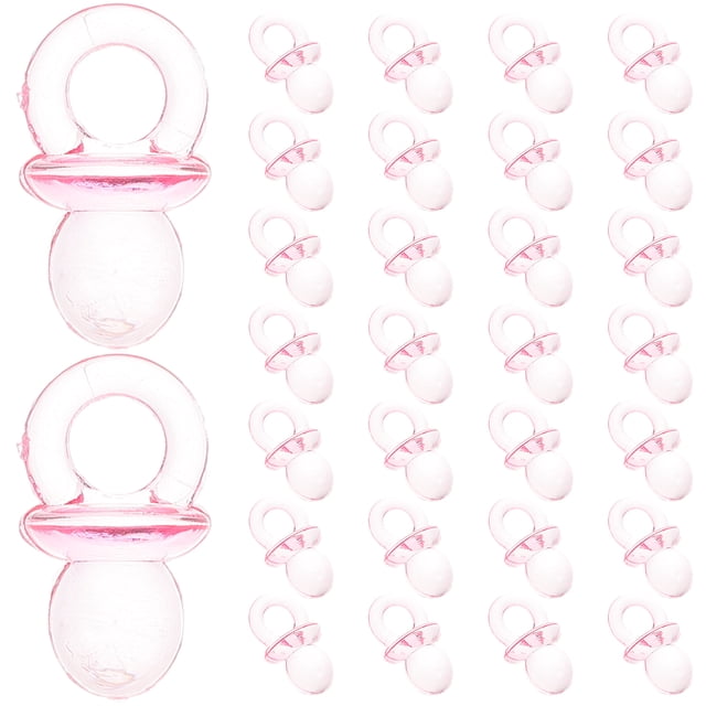 KAKOWELY 50 chupetes para bebé niña, adornos para mesa de baby shower, chupetes para baby shower, chupetes a granel, juego para baby shower, chupetes pequeños para baby shower.