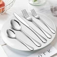 thumbnail image 6 of VeSteel 20 Piece Silverware Flatware Cutlery Set, Stainless Steel Utensils Service for 4, Include Knife Fork Spoon, Mirror Polished, Dishwasher Safe, 6 of 6
