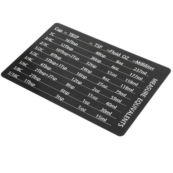 Kitchen Conversion Chart Magnet with Maker Scale and Measurement Comparison Table for Cooking and Baking