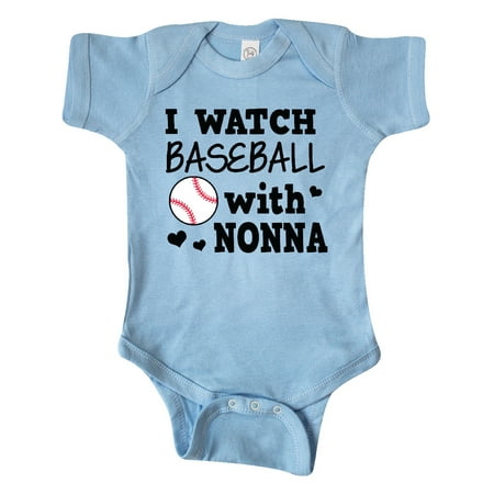 

Inktastic I Watch Baseball with My Nonna Gift Baby Boy Bodysuit