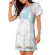 thumbnail image 2 of Balery Cute Elephant Camisón de manga corta con cuello redondo para mujer, cómodo y elegante., 2 of 6