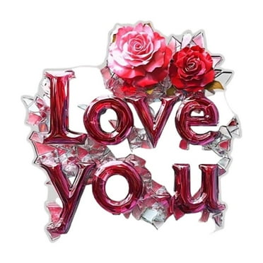 Valentine's Day Heart Shaped Acrylic Decor - Romantic Home and Office Decoration Valentines Day Love Listing Home Decoration Decoration Pendant Heart Shaped Wooden Door Sign Hanging Decoration