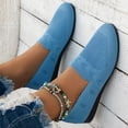 thumbnail image 6 of HTHLVMD Casual Lightweight Walking Shoes, Women's Ballet Flats Knit Dress Shoes Comfortable Casual Dressy Shoes Work Flat Round Toe Slip On Ballerina Flats for Women, Sky Blue 6, 6 of 8