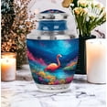 thumbnail image 4 of MUKTIVE Flamingo Urns for Human Ashes Adult Woman - Black Large Urns for Ashes Adult Male - Decorative Funeral Urn for Grandmother - 10 Inch Cremation Urn for Father, 4 of 7