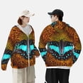 thumbnail image 2 of KLL Butterfly Alighted On Sunflowers Print Men's Women’s UPF 50+ Sun Protection Outdoor Hoodie Jacket Long Sleeve Fishing Hiking Performance Shirt- 3X-Large, 2 of 5