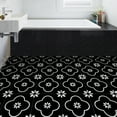 thumbnail image 5 of Lxcreat Peel and Stick Floor Tile 12" x 12" 10Pcs Black Flower Vinyl Flooring, Self Adhesive Easy to Install Floor Tile for Update Bathroom, Kitchen, Laundry Room, 5 of 7