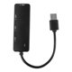 thumbnail image 1 of 1 UNID práctico USB HUB USB-C Multifunción Adaptador de transferencia de expansión (Negro), 1 of 5