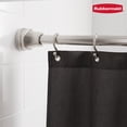 thumbnail image 2 of Rubbermaid No Drill Tension or Wall Mount 44" to 72" Adjustable Shower Curtain Rod, Rustproof Stainless Steel, Brushed Nickel, 2 of 10