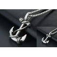thumbnail image 4 of GKNET Mens Stainless Steel Nautical Surfing Beach Anchor Pendant Necklace Men, 4 of 9