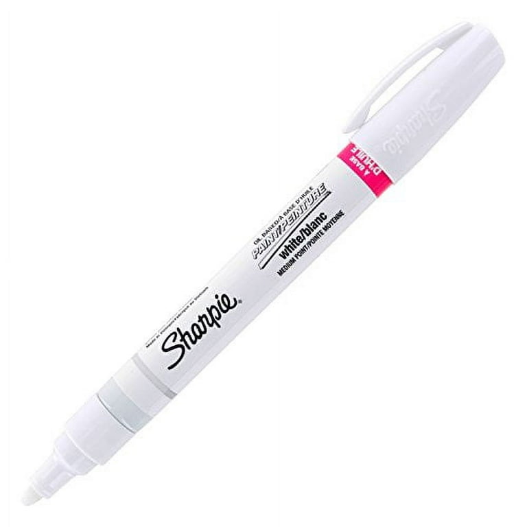 Sharpie - Water-Based Paint Stick Marker: White, Water-Based, Medium Point  - 56318132 - MSC Industrial Supply