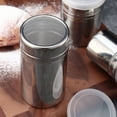 thumbnail image 3 of Tnobhg Stainless Steel Spice Sifter with Lid Fine Mesh Rotating Cover Seasoning Jar for Pepper Coffee Powder BBQ Spice Food Grade Salt Sugar Shaker Outdoor Camping & Kitchen Supplies, 3 of 8