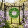 thumbnail image 6 of Spring Wreaths for Front Door, Boxwood Wreath Front Door 14'' Artificial Spring Wreaths for Front Door Farmhouse Wedding Green Year Round Indoor Outdoor for Spring Wreath, Easter Wreaths, 6 of 6