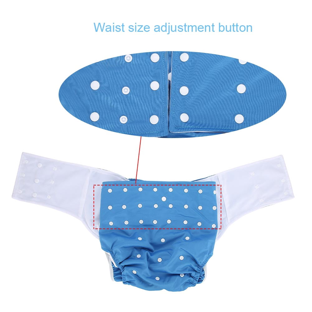 Kritne Adult Cloth Diapers Washable Adult Diaper Adult Pocket Nappy Cover Adjustable Reusable Diaper Cloth For Incontinence Care, Suitable For Elderly Men Women
