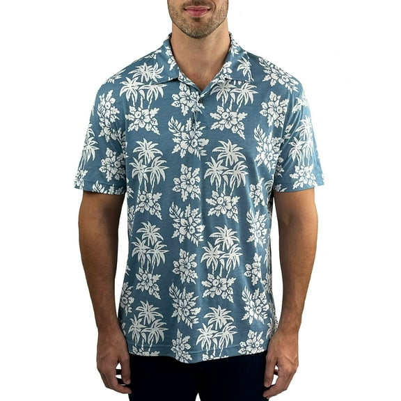 Jachs Men's Pima Cotton Polo (Blue, Medium)