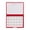Red, variant on ABS Paint Palette Box with 24 Compartments, Portable Folding Case for Watercolor Storage, Cleanup and Travel Use