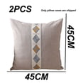 thumbnail image 2 of 2 piezas de almohada de tiro simple moderna de lino de estilo étnico con bordado geométrico, 2 of 6