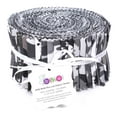thumbnail image 4 of Soimoi 40Pcs Tie Dye Print Cotton Precut Fabrics For Quilting Craft Strips 2.5x42inches Jelly Roll - Black, 4 of 9