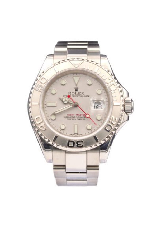 Pre-Owned Mens Rolex Stainless Steel & Platinum Yacht-Master Ref. 16622 Watch