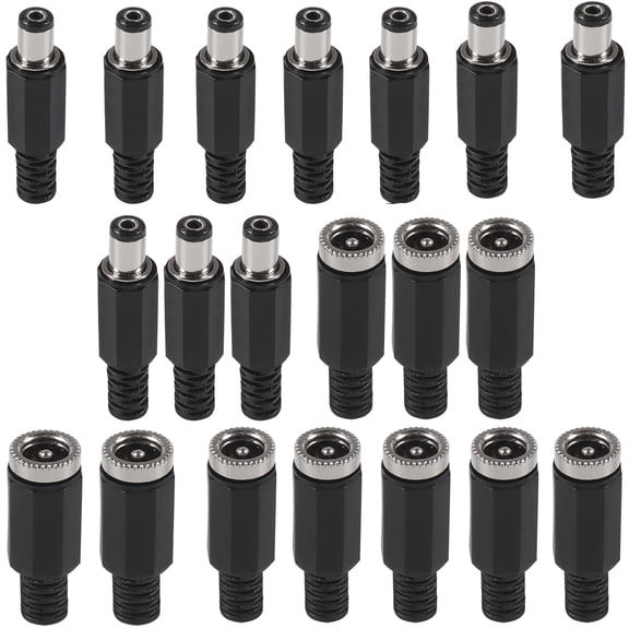 10 Pairs DC Socket 5.5mmx2.1mm Female DC Male Female Connector Jack Socket Power Adapter Connectors