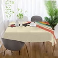 thumbnail image 5 of Yayeee Tablecloths for Rectangular Tables 54 x 54 inch Party Table Cover, Colorful Plane Stripes, 5 of 6