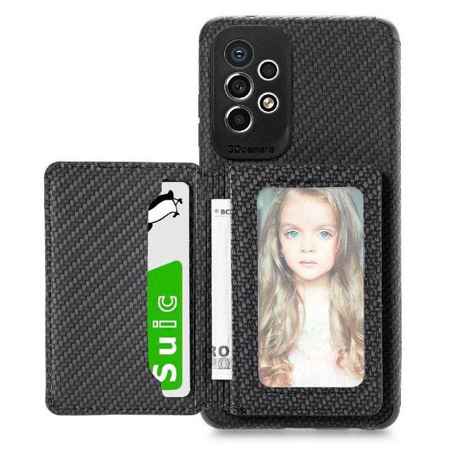 Case For FOXDOCK Samsung Galaxy A53 5G Stand Function RFID Blocking Magnetic Card Holder Complete Camera Safety