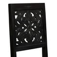thumbnail image 3 of Trellis Lane Solid Mango Wood Accent Chair in Black, 3 of 3