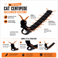 thumbnail image 5 of Cat Centipede Costume for Halloween, Adjustable Insect Cosplay Outfit for Cats and Small Dogs, Vivid Multi-Leg Pet Cloak for Costume Party, Photos and Dress Up, 5 of 6