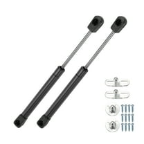 Unique Bargains 2 Set 55lb/245N 10inch/254mm Lift Supports Struts Black for Car Truck RV Boat