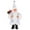 White, variant on Christmas Plush Santa Claus Xmas Tree Hanging Ornament Decoration Doll Toy Table Decor Festival Standing Santa Claus