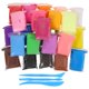 thumbnail image 1 of WSTEER 24 bolsas de kit de arcilla para bricolaje Arcilla para modelar Arcilla colorida Manualidades con arcilla Arcilla de secado al aire, 1 of 5