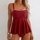 thumbnail image 1 of Traje de baño Tankini vintage estampado para mujer Traje de baño conservador Falda de playa estampada para mujer Traje de baño de dos piezas para mujer Trajes de baño tankini para mujer Traje de baño, 1 of 7