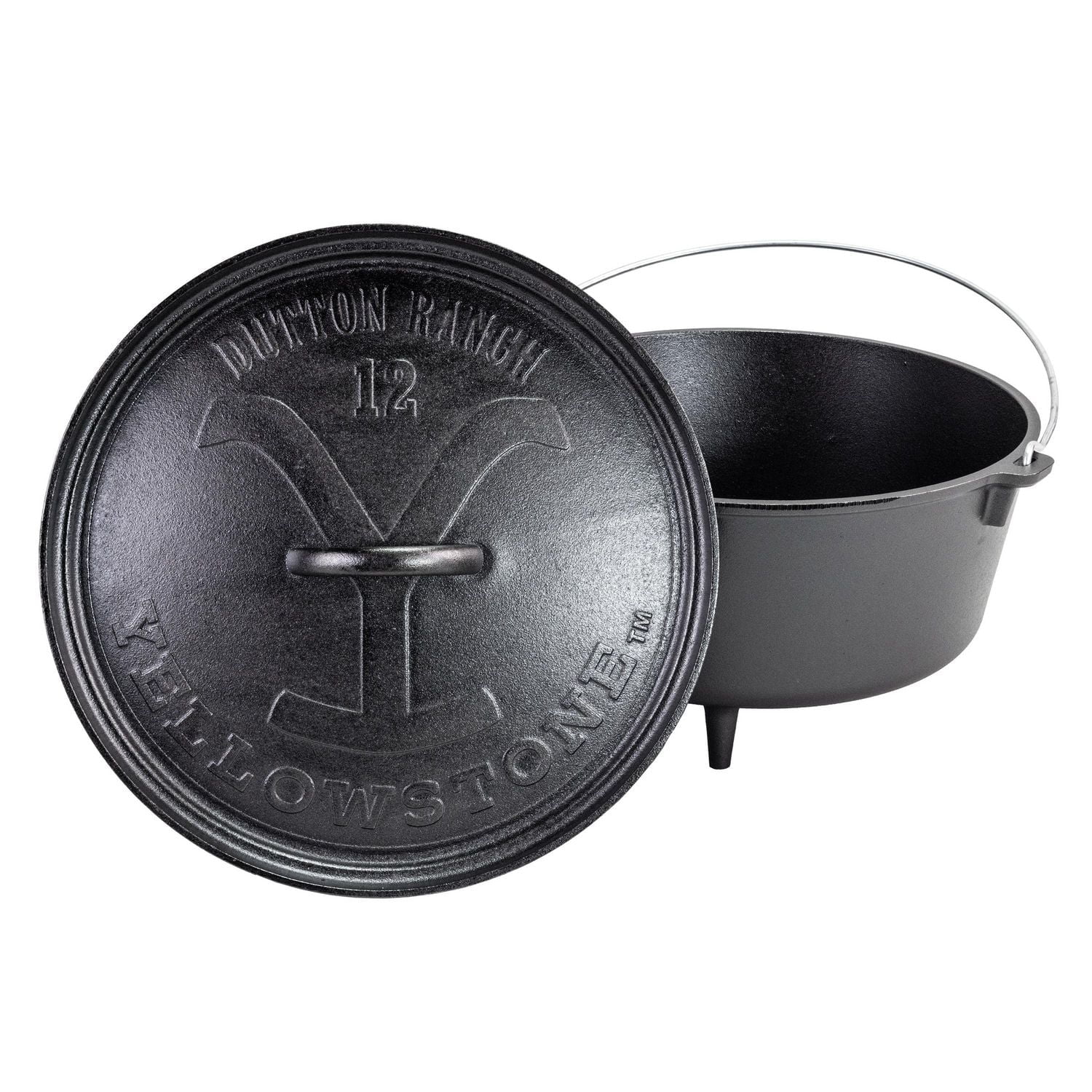 Lodge Yellowstone™ 12 Inch / 8 Quart Cast Iron Deep Camp Dutch Oven