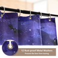 thumbnail image 5 of 4-Piece Bathroom Set with Waterproof Shower Curtain with Non-Slip Bath Mat, U-Shaped Mat & Toilet Lid Cover Bats in The Night Sky, 5 of 8