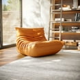 thumbnail image 6 of Bean Bag Chairs Gaming Chair Cozy Fireside Chair Single Sofa Couch for Living Room Bedroom Orange, 6 of 9
