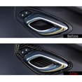 thumbnail image 4 of Para Camaro 2016-2020, marco de manija de puerta interior de coche de fibra de carbono, cubierta embellecedora, pegatina para puerta, fibra de carbono negra, fibra de carbono negra, 4 of 5