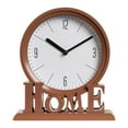 thumbnail image 2 of 2 piezas de reloj de escritorio, repisa decorativa para el hogar, fácil de leer, chimenea, sin tictac, estante de oficina, relojes de mesa para decora Marrón Gris Profundo Fernando Reloj de pared, 2 of 8