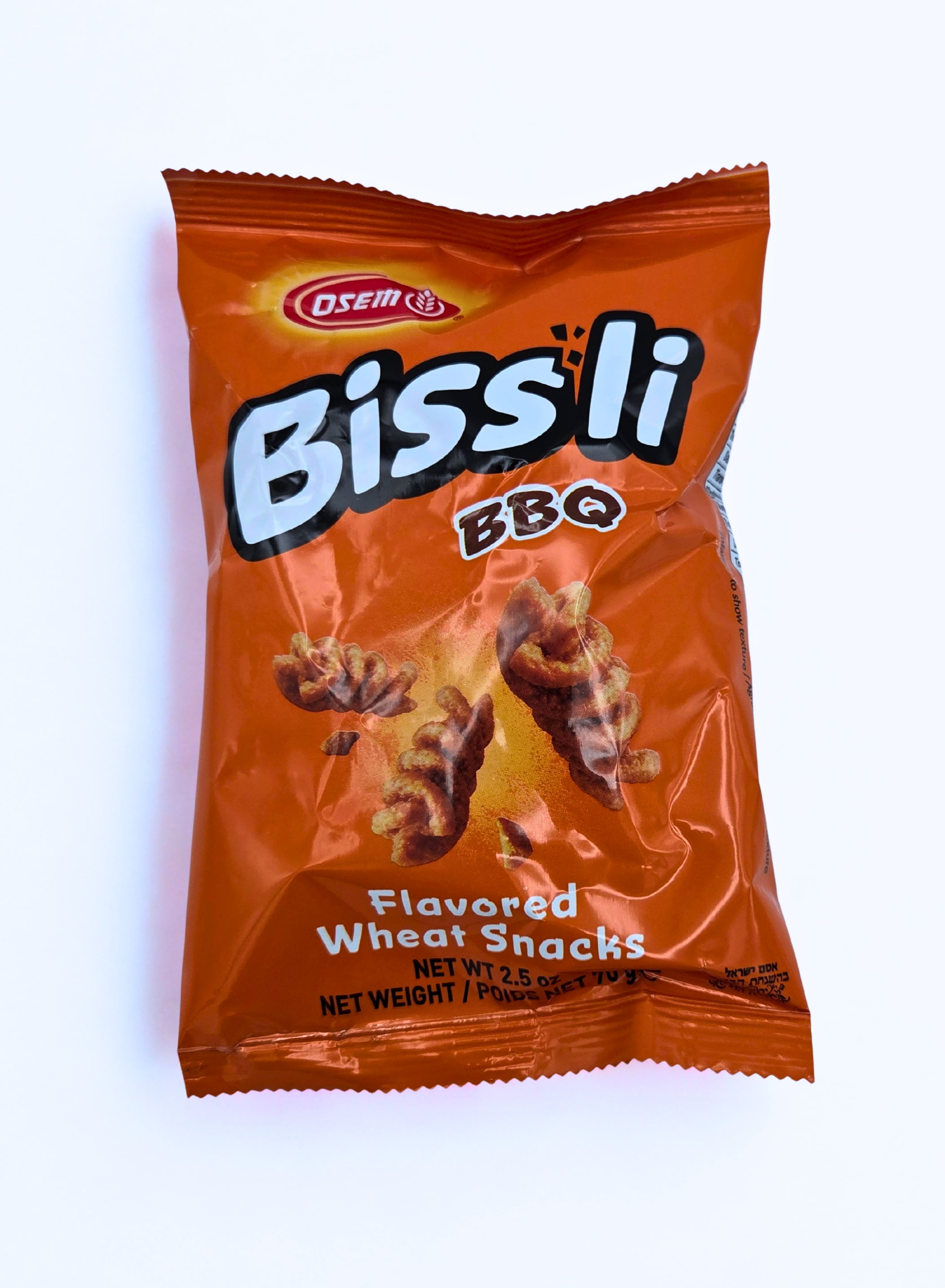 Osem Bissli BBQ Wheat Snacks, Barbecue Flavor, 2.5 oz - Vegetarian