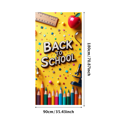 thumbnail image 3 of School Supplies Themed Backdrop Banner with Books Apple Microscope and Ruler for Back to School Party Decorations Photography Props Classroom Decor Background, 3 of 4