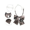 thumbnail image 3 of INSPIRE CHIC Plaid Pre-tied Knot Cute Stylish Colorful Bow Ties for Women Uniform School Taupe Pink, 3 of 6