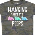 thumbnail image 3 of Inktastic Easter Hanging with My Peeps Pastel Bunnies Gift Toddler Boy or Toddler Girl T-Shirt, 3 of 4