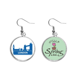 thumbnail image 1 of Londres Inglaterra Azul patron de referencia Colgante decorativo temporada pendientes de primavera joyas Unbranded M, 1 of 3