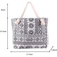 thumbnail image 5 of Yorcoten Extra Large Women Beach Tote Bag with Multiple Pockets , Newest Waterproof Sandproof Handmade Tote Bags for Travel Vacation Gifts Summer Pool Essentials Shoulder Crossbody Handbag Black, 5 of 6