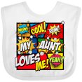 thumbnail image 3 of Inktastic My Aunt Love Me Boys or Girls Baby Bib, 3 of 4