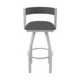 thumbnail image 5 of 861 Artemis 30" Swivel Bar Stool with Anodized Nickel Finish and Graph Coal Seat and Back, 5 of 5