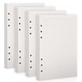 thumbnail image 1 of A5 Dotted Refills Paper, 6-Ring Refillable Notepaper, A5 Refills Paper for Notebook Journals (Dot), 1 of 3