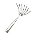 thumbnail image 3 of Small Hand Rake Soil Tiller Handheld Claw Rake Heavy Duty Metal Shrub Rake Garden Rake for Picking up Leaves Mulch Patio Cultivating Weeding 7 Tines, 3 of 10
