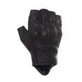 thumbnail image 3 of Guantes de moto Harssidanzar Fingerless Leather GM037 negros, 3 of 8