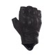 thumbnail image 3 of Guantes de moto Harssidanzar de piel de medio dedo para hombre, 3 of 8