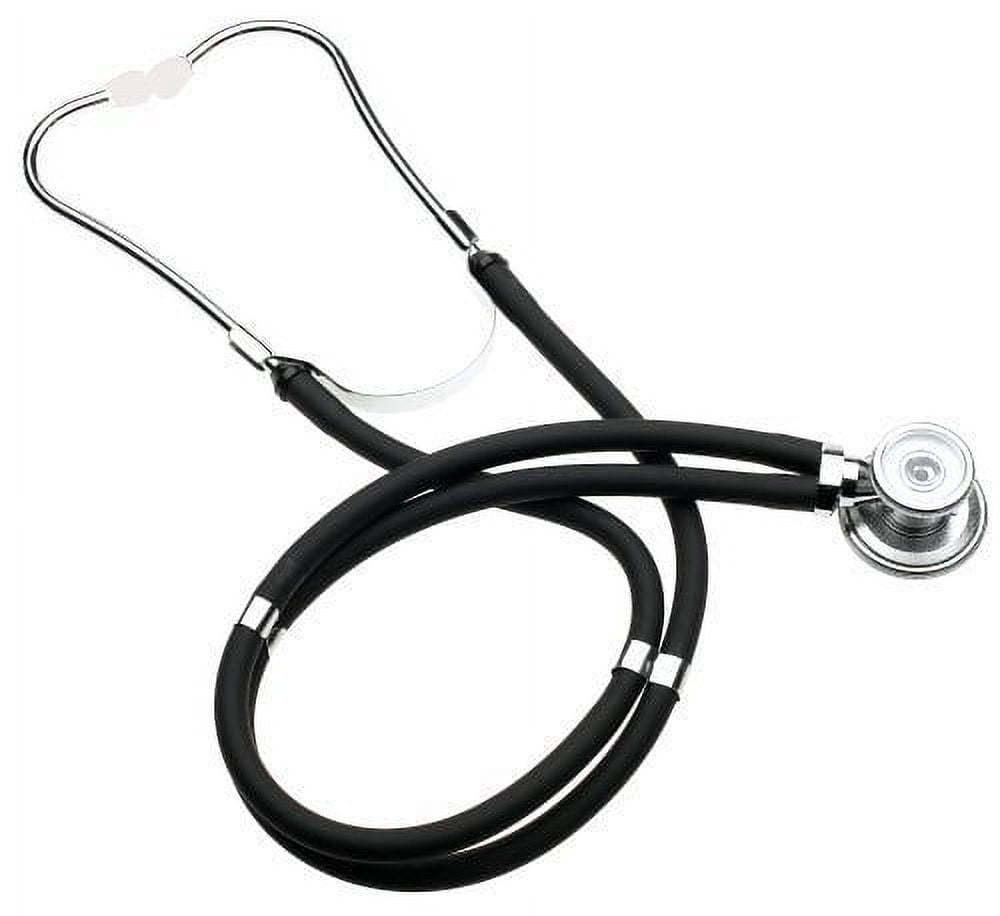 EMI EBL-430 Sprague Rappaport Stethoscope and Large Adult Manual Aneroid Sphygmomanometer Blood Pressure Cuff - Black