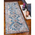 thumbnail image 2 of Unique Loom 3143130 2 Pi 2 Po x 6 Pi Las Ventas Basilica Runner Rug&44; Bleu, 2 of 4